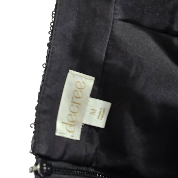 Decree Black Sequin Mini Skirt - Picture 4 of 4